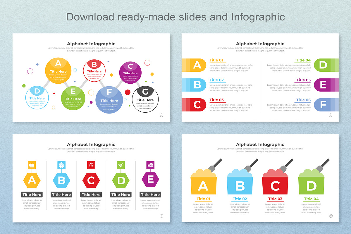 Alphabet Infographic Google Slide, a Templates & Theme by Mighty-Slide (Photo 4 of 7)
