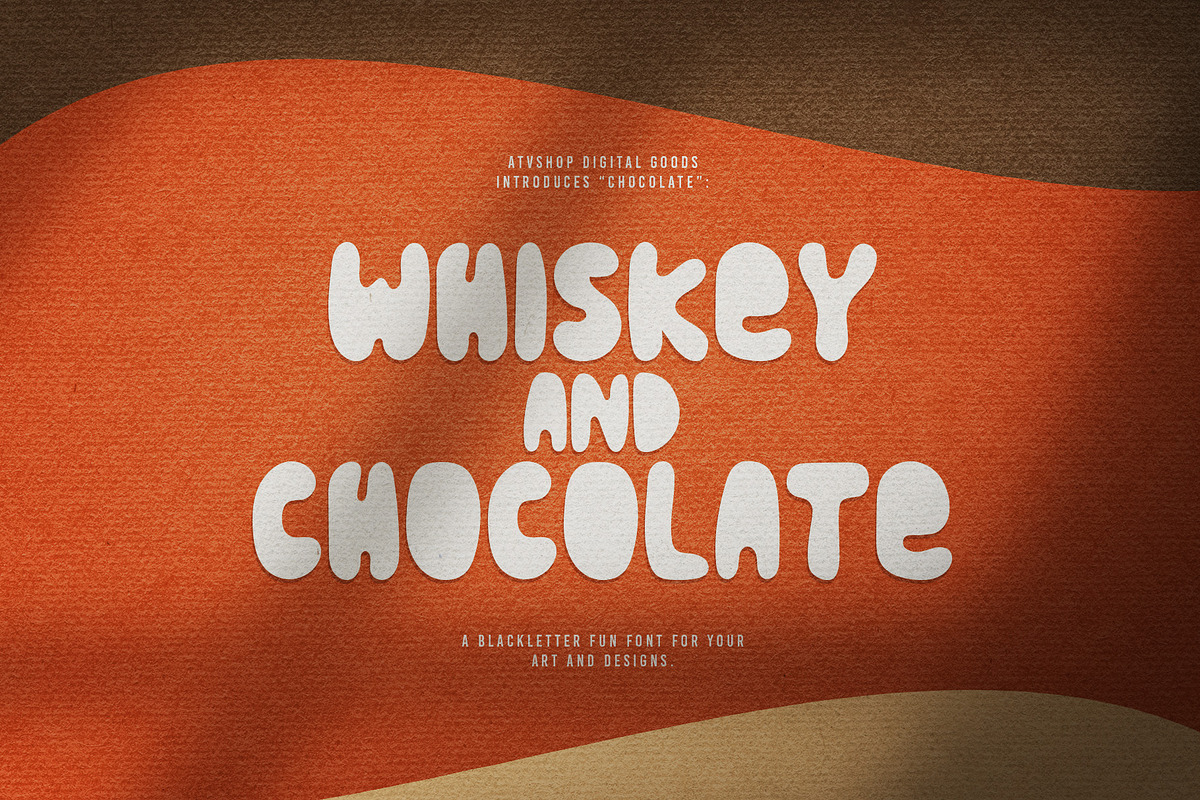 CHOCOLATE FONT, a Sans Serif Font by ATV SHOP (Photo 2 of 3)