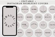 Beige Instagram Highlight Covers, a Social Media Template by Boltik Studio (Thumbnail 1 of 8)
