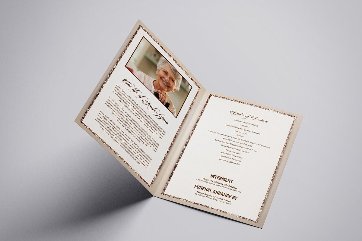Funeral Program Template, a Brochure Template by Template Shop (Photo 4 of 5)
