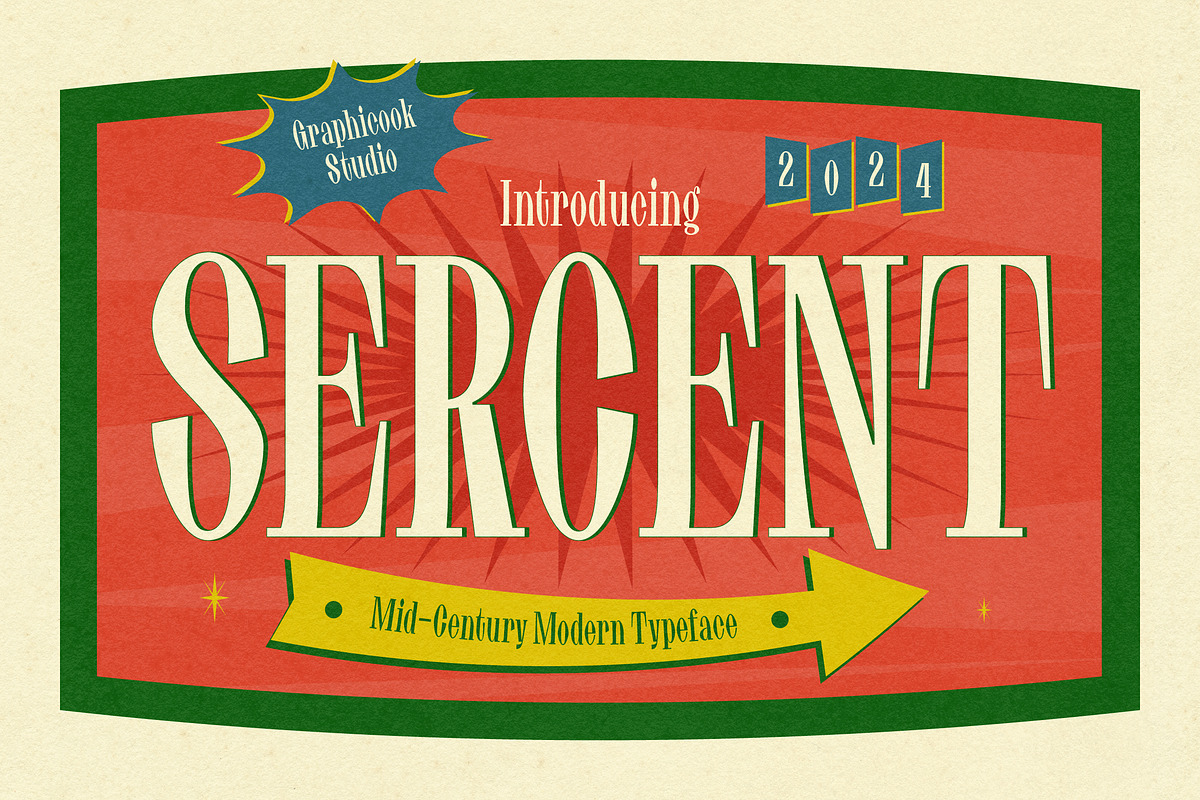 Sercent, a Serif Font by graphicook (Photo 1 of 10)