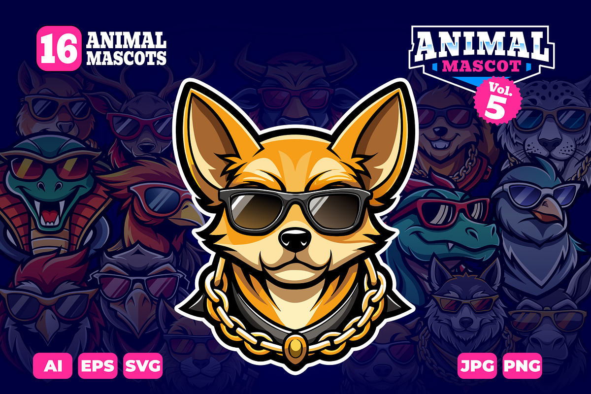 Animal Mascot Logo Illustration 5, an Illustration by Riswan Ratta (Photo 1 of 3)