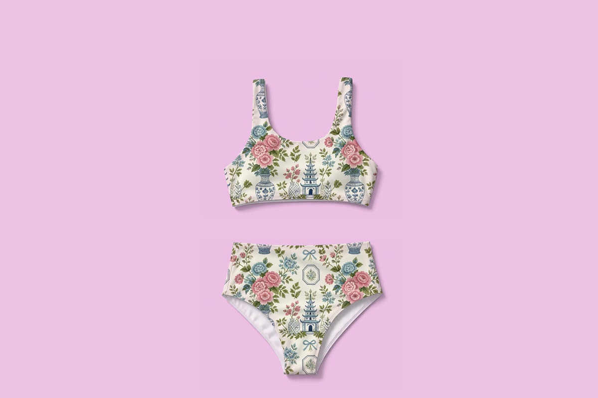 Chinoiserie Floral Seamless Pattern, a Pattern Graphic by elif (Photo 7 of 9)