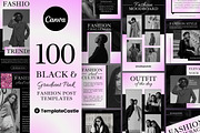 100 Fashion Templates Canva, a Templates & Theme by TemplateCastleStore (Thumbnail 1 of 10)