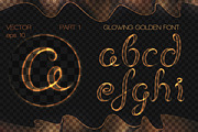 8 GLOWING METAL FONTS / 8 BRUSHES, a Handwritten Font by Nadin_Lebedeva (Thumbnail 4 of 16)
