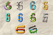 100 Stylized Numbers for Collage Art, an Object Graphic by Megan Aili Designs (Thumbnail 7 of 12)