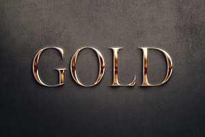 Gold Nugget Text Effect