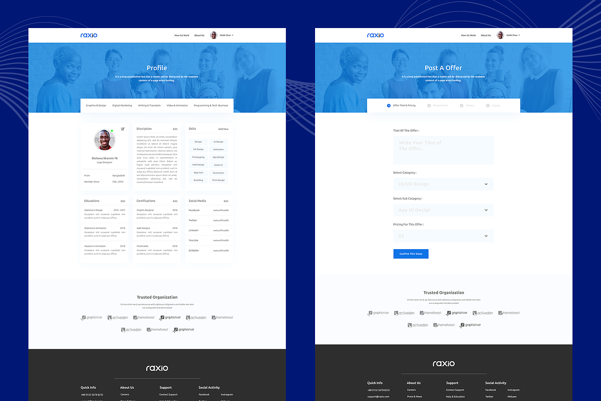 Rexio-Micro Freelancing Marketplace, a HTML Template by THESOFTKING (Photo 3 of 3)