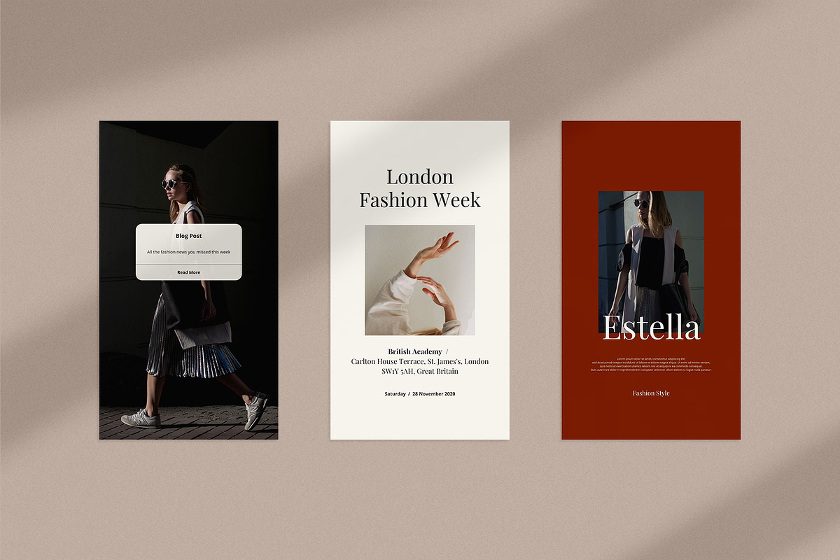 Estella Instagram Pack | PS & Canva, a Social Media Template by Visuel Colonie® (Photo 8 of 15)