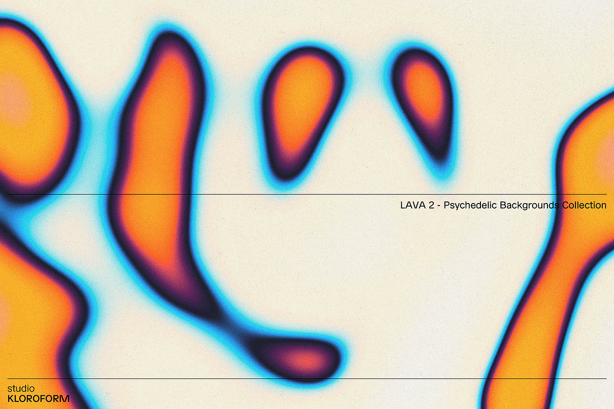 LAVA 2 - Psychedelic Backgrounds, a Background Graphic by kloroform (Photo 16 of 21)