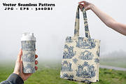 Toile de Jouy Seamless Vector, a Pattern Graphic by one-touch (Thumbnail 7 of 10)