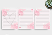 Valentines notebook page, a Stationery Template by Ultimate Template Shop (Thumbnail 2 of 6)