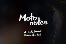 Moto Notes font (handwritten)
