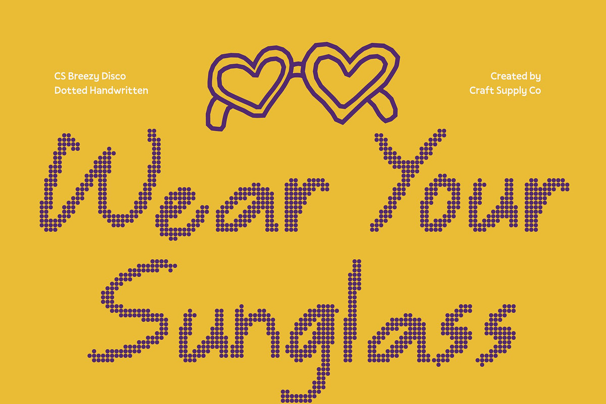 CS Breezy Disco, a Handwritten Font by Craft Supply Co. (Photo 3 of 8)