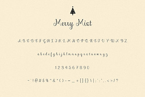 Merry Mist - Holiday Script Typeface