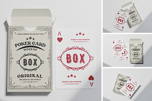 Poker Card Box Mockup, an Advertising Mockup by xavier_studio