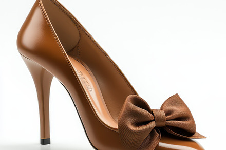 Elegant Brown Leather High Heel Shoe, a Beauty & Fashion Photo by Pixeness