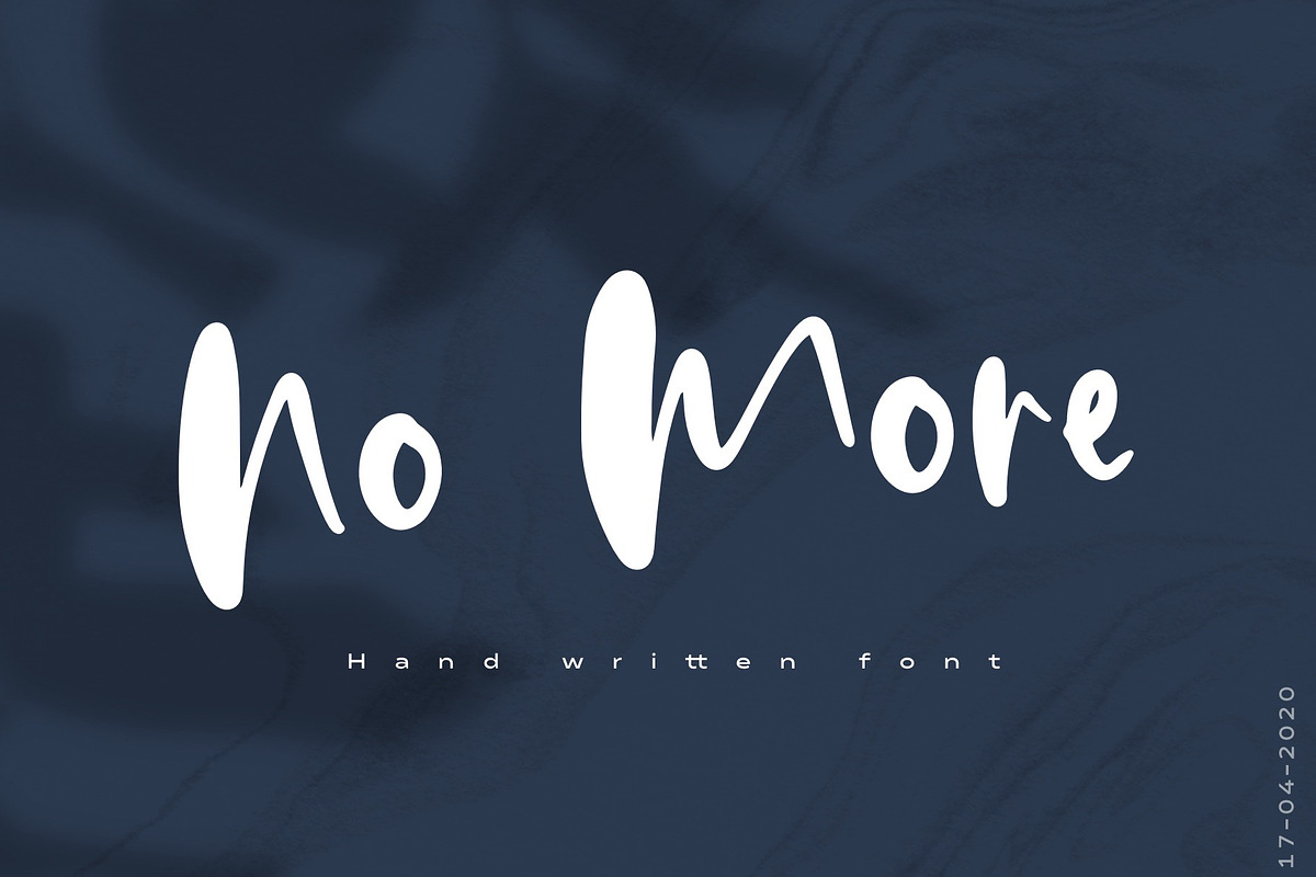 No More | Hand Written Font, a Script Font by Artstudio (Photo 1 of 5)