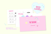 Y2K Vibes Branding Starter Kit Canva, a Branding & Logo Template by Hell Yeah Designs (Thumbnail 8 of 20)