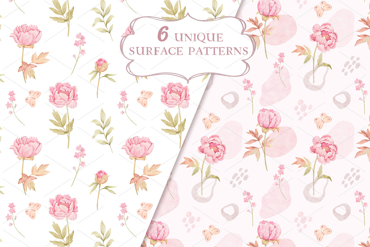 Marshmallow Watercolor Peonies, an Illustration by Irina Diasli (Photo 7 of 12)