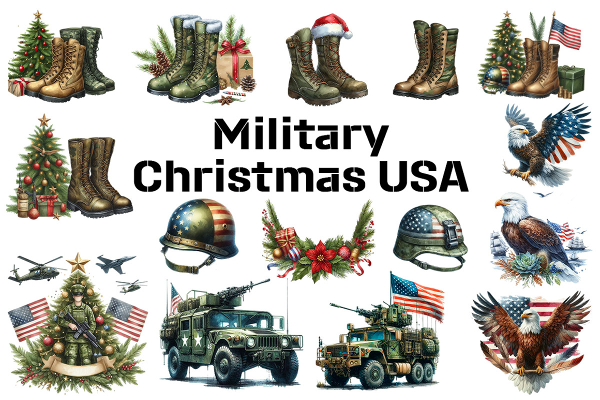 Military Christmas USA, an Illustration by FITALARTSNEDIGI (Photo 2 of 11)