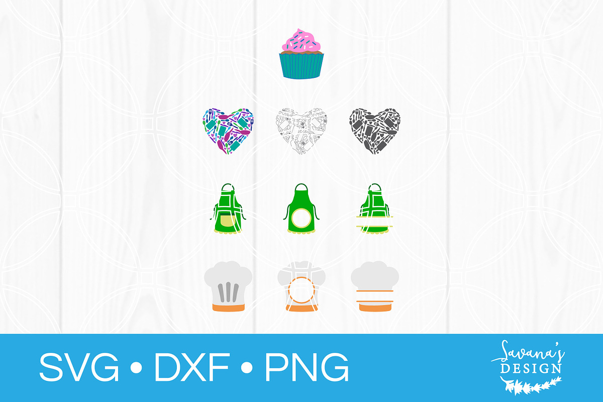 Kitchen and Cooking SVG Bundle, a Decorative Illustration by SavanasDesign (Photo 7 of 10)