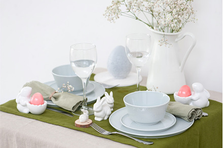 Beautiful Easter table setting