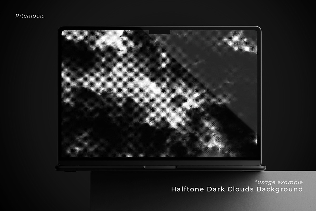 Halftone Dark Clouds Background, a Background Graphic by Pitchlook.Studio (Photo 4 of 4)