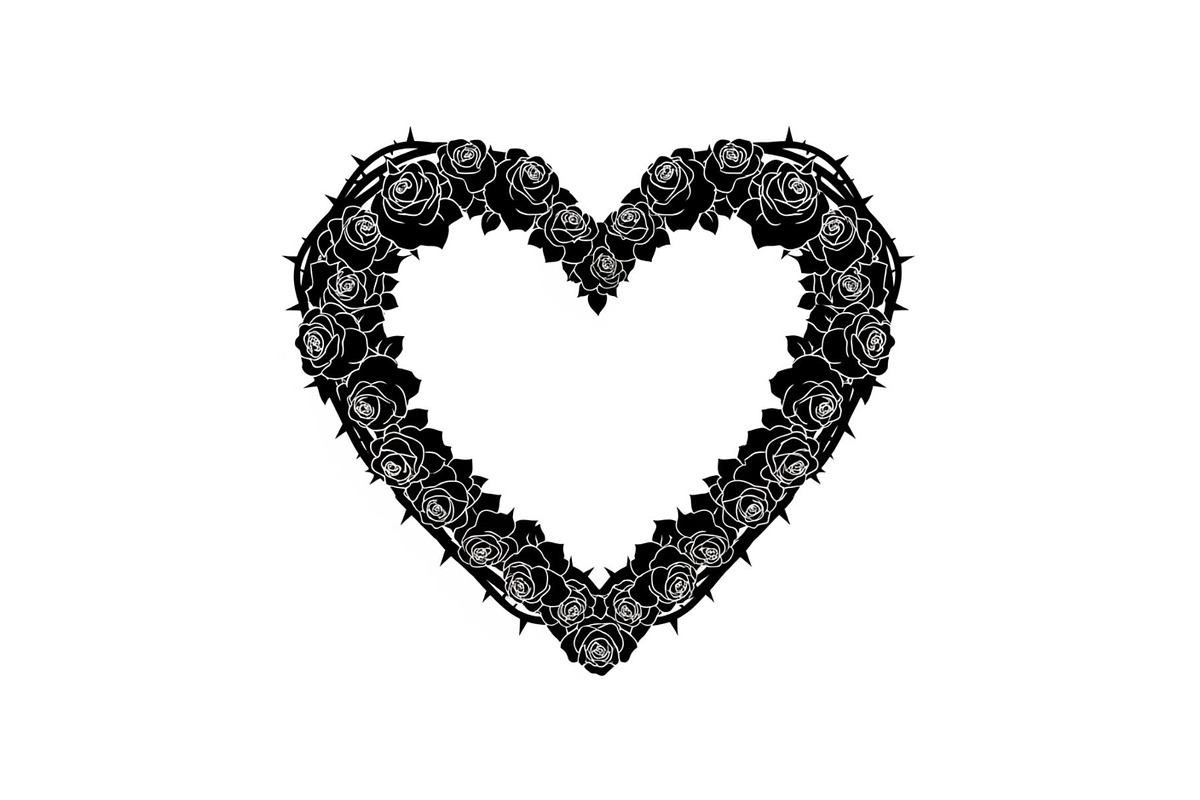 Floral Heart Wreath SVG Bundle, an Illustration by Gaye Art (Photo 22 of 31)