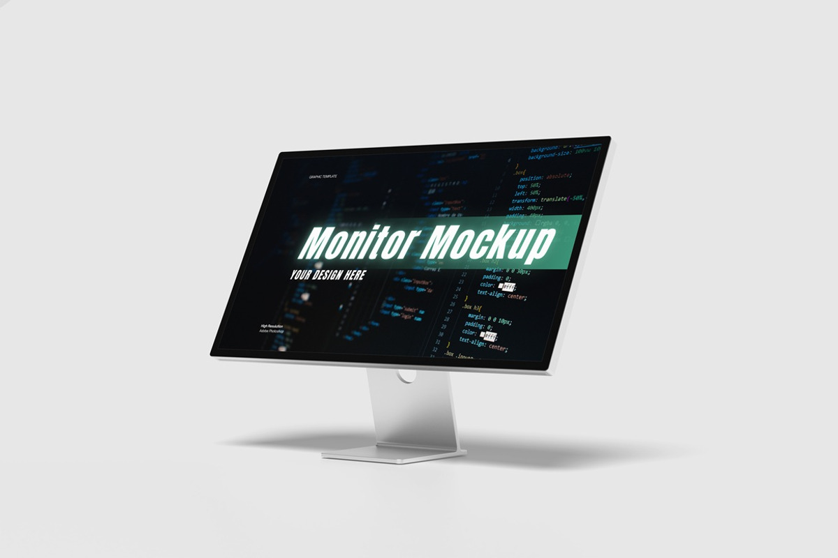 Monitor Screen Mockup, a Wearable Device Mockup by Onezero (Photo 2 of 5)