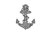 Ornamental Anchor Silhouette SVG, an Illustration by Designs_River (Thumbnail 12 of 31)