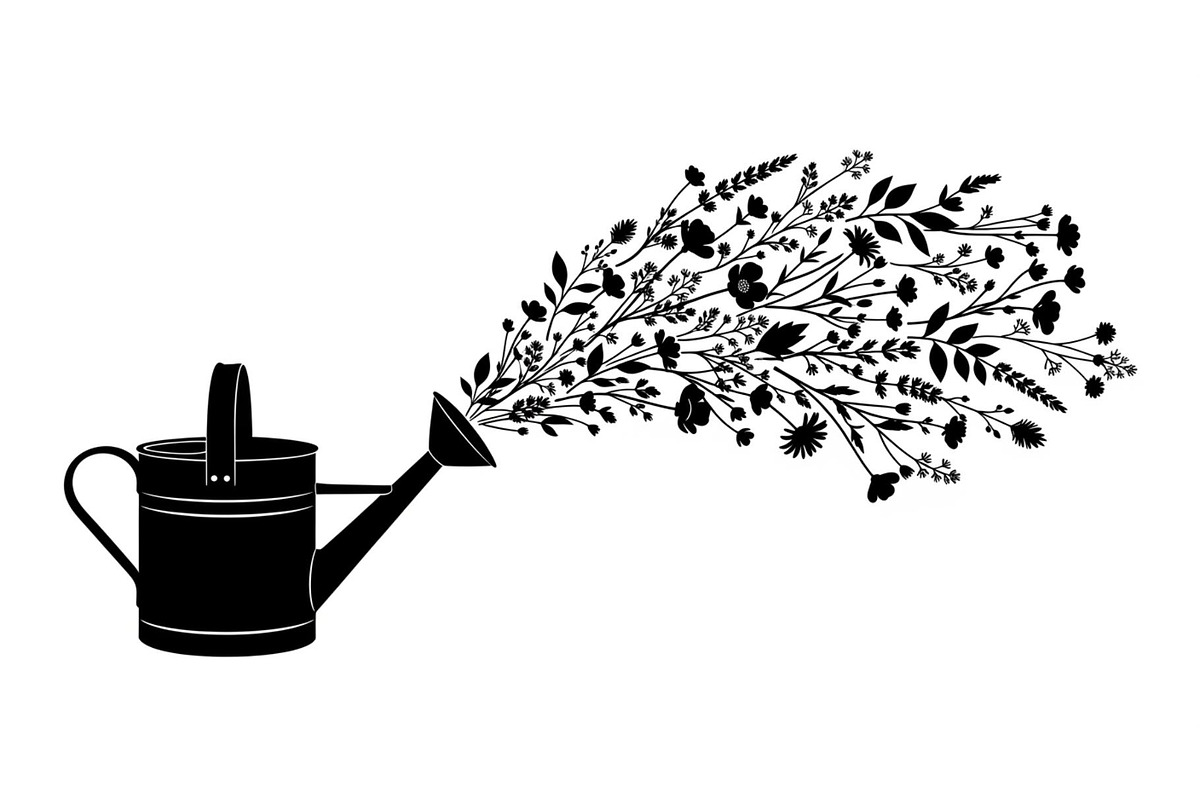 Floral Watering Can Design Bundle, an Illustration by Gaye Art (Photo 15 of 31)