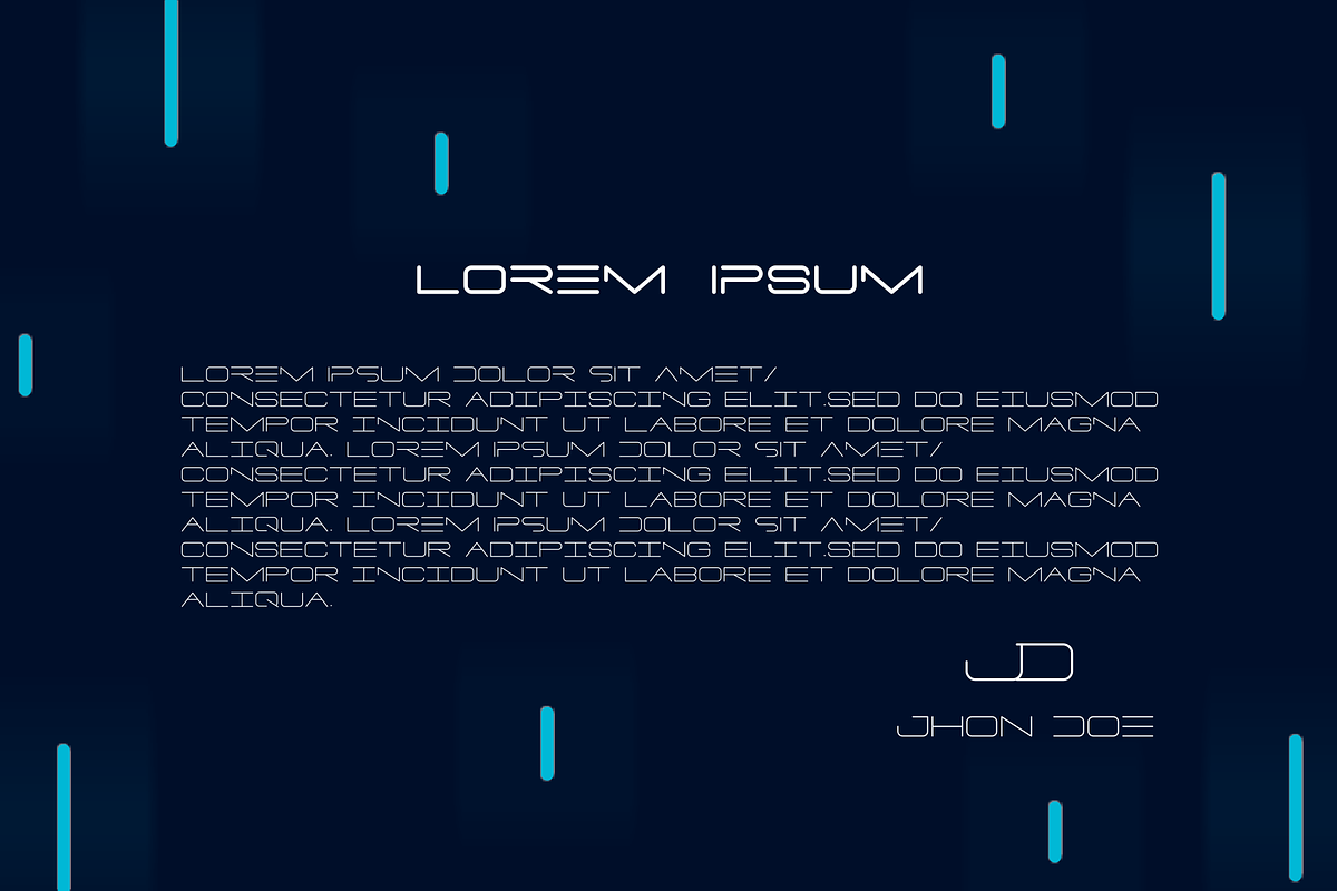 PORE Font preview 2