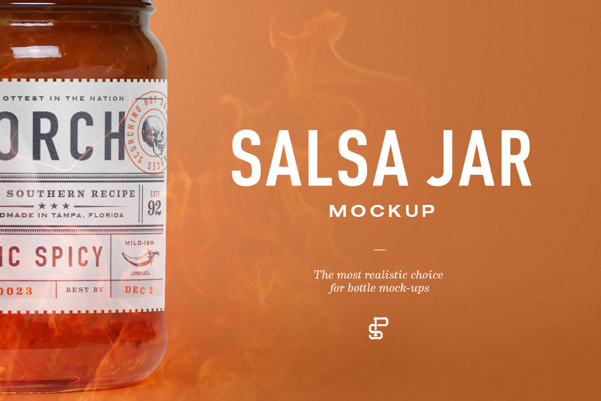 Salsa Jar Mockup, a Product Mockup by Palm Street Creative (Photo 1 of 3)