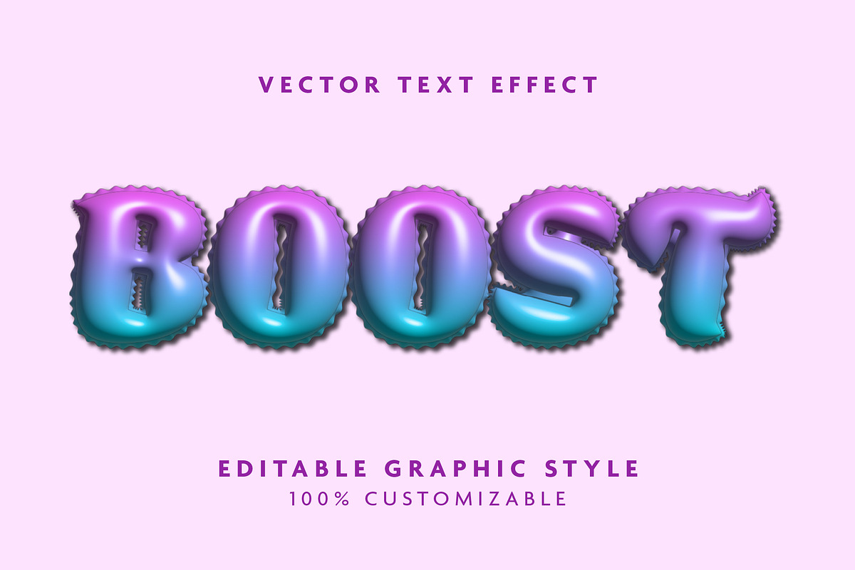 Gradient Balloon Text Effect