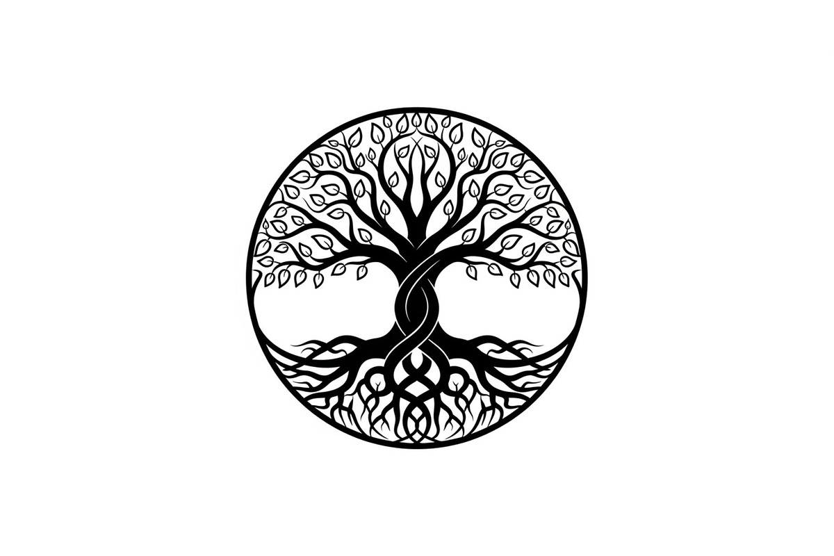 Tree of Life Circle SVG Bundle, an Illustration by Gfx_Store (Photo 44 of 50)