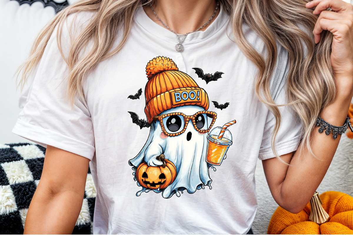 Cute Boujee Ghost Halloween PNG, an Illustration by Sublimation Artist (Photo 8 of 9)