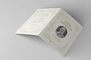 Simple Floral Funeral Program, a Brochure Template by Neermana (Thumbnail 2 of 4)