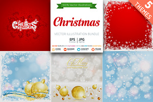 Christmas Cards and Backgrounds, a Decorative Illustration by TAlex