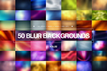 50 Blur Backgrounds - Vol.02