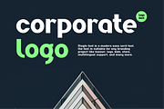 Slogfe - Corporate Logo Font, a Sans Serif Font by QR Design Studio (Thumbnail 2 of 11)