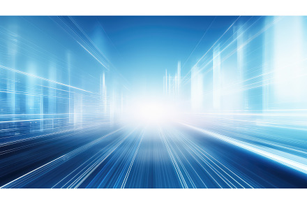 finance blur blue business ai, a Background Photo by pikepicture