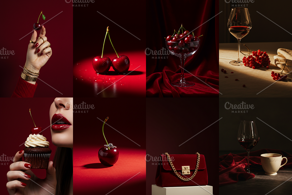 RED luxury aesthetic stock photos, a Beauty & Fashion Photo by My Template Studio (Photo 4 of 12)