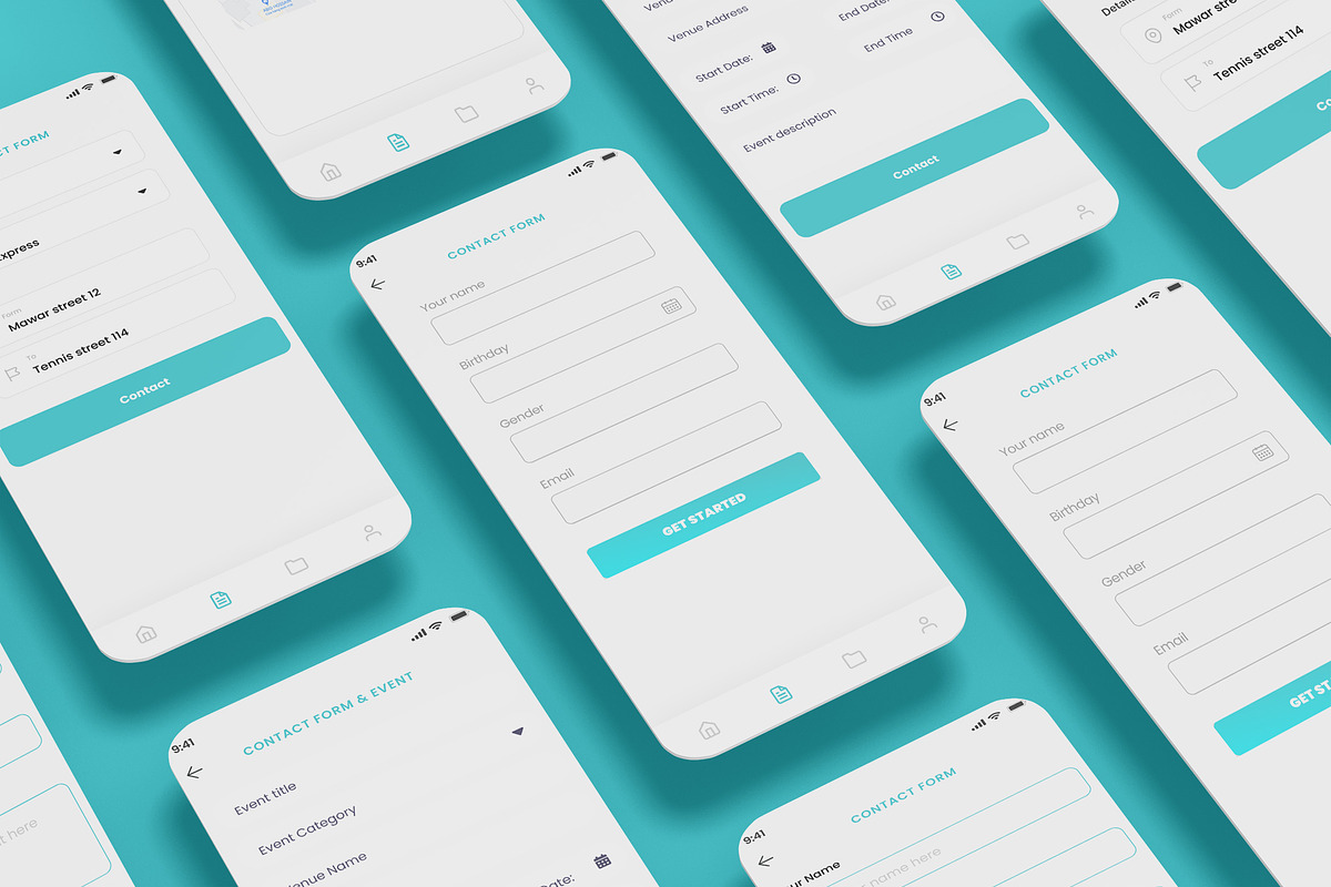 Contact Form, Contact us Screens App, an App Template by nagaredesignstudio (Photo 1 of 2)