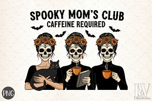 Spooky Skeleton,Coffee Love Hallowee, an Illustration by Libby Wishes