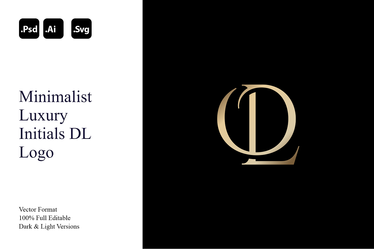 Minimalist Luxury Initials DL Logo, a Branding & Logo Template by Luxury Logos (Photo 1 of 4)