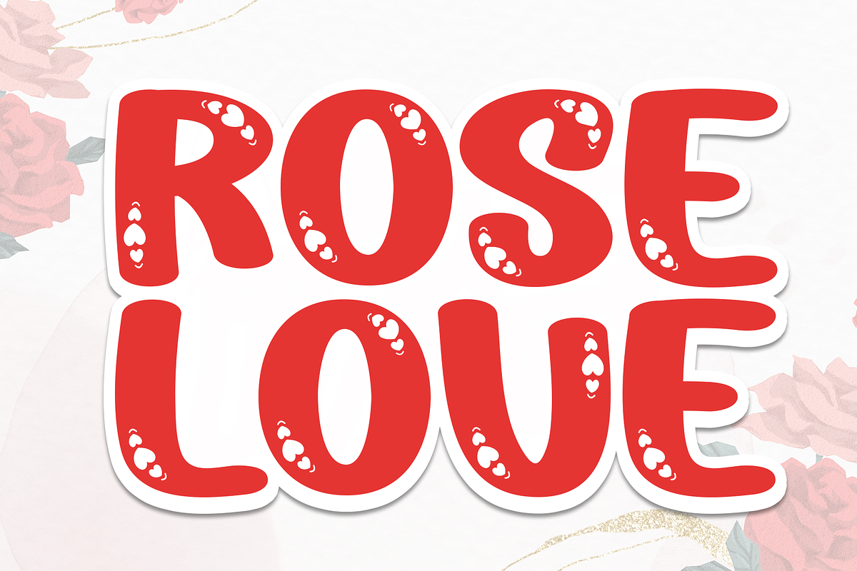 Rose Love | Script Font, a Script Font by Scratchones (Photo 1 of 8)