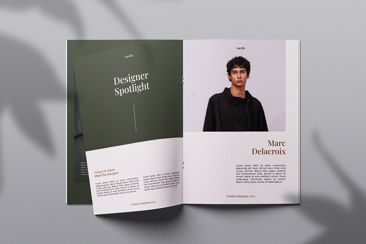 Aurelle Fashion Magazine Template, a Magazine Template by Portocraft (Photo 3 of 6)