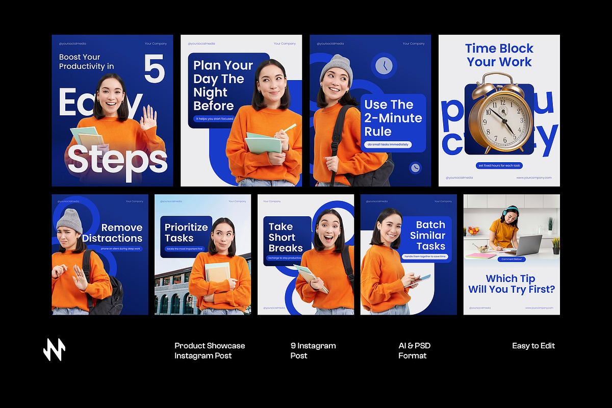 Productivity Instagram Carousel