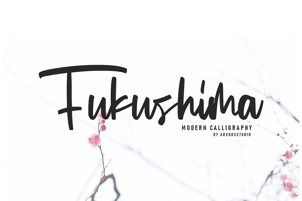 Fukushima - Modern Calligraphy preview 2